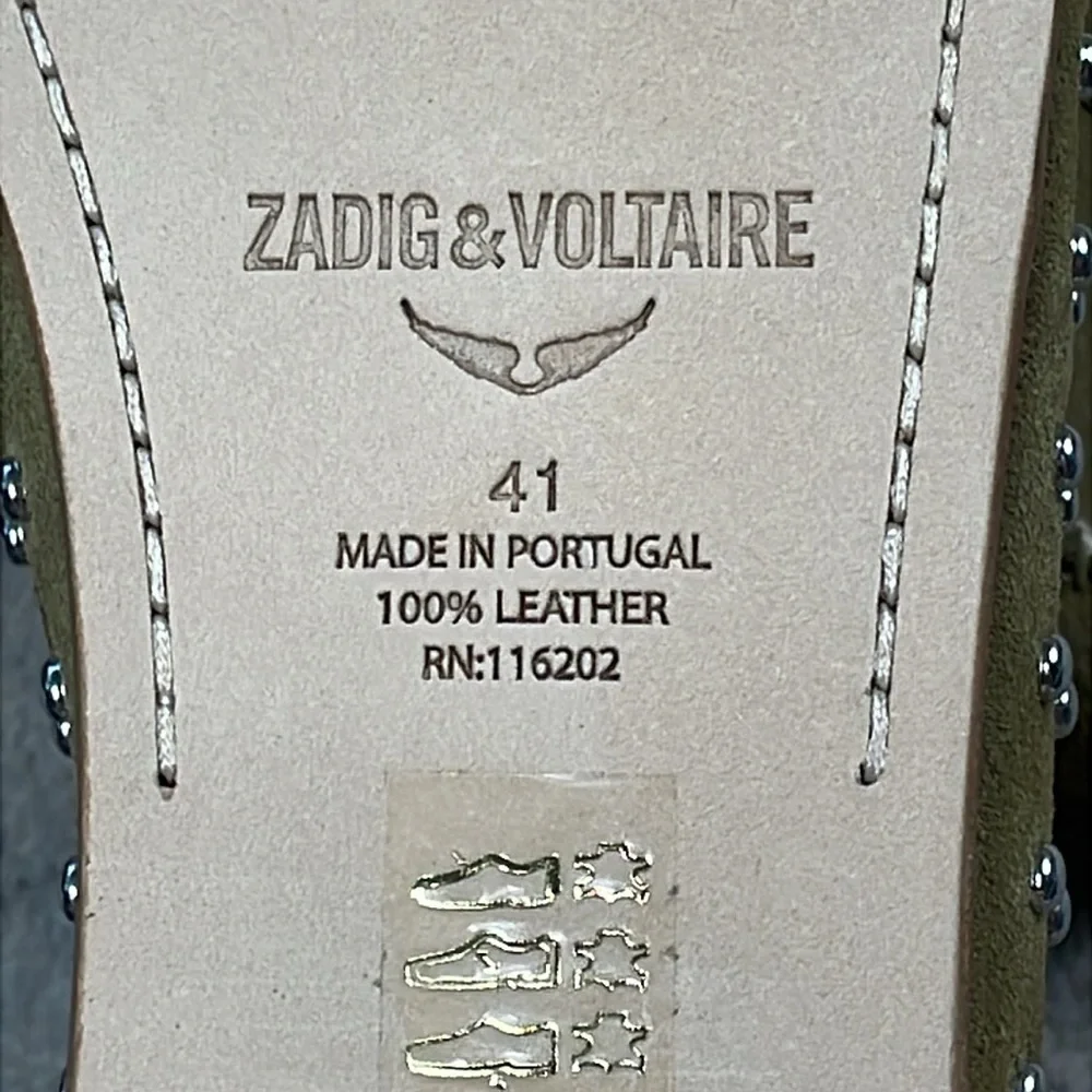 NIB Zadig & Voltaire Santa Fe Dream Studs Ankle Boots Southwestern Suede 41